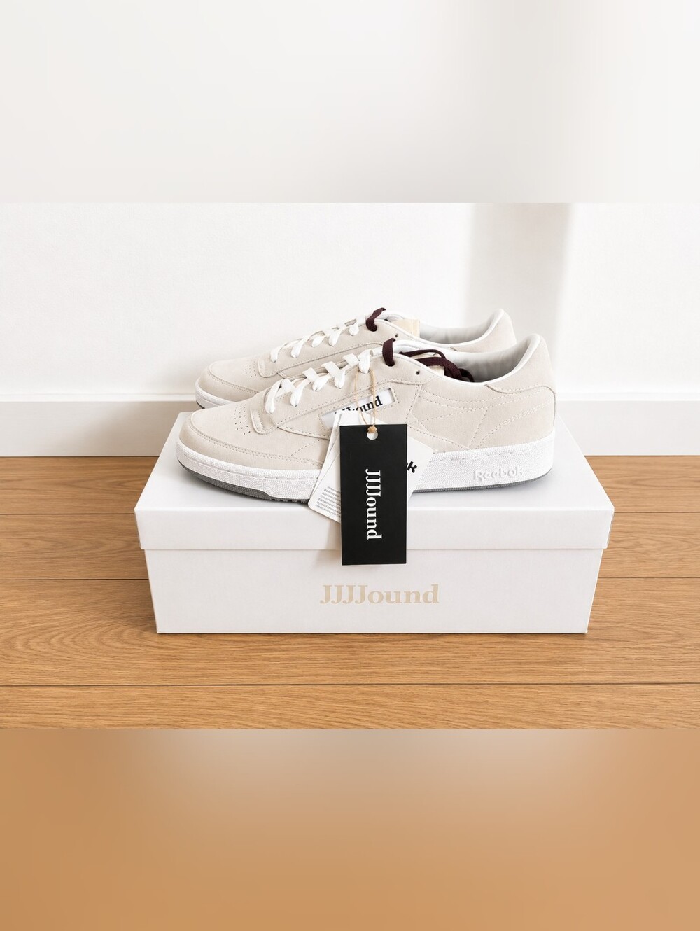 JJJJound Reebok Club C Cork White